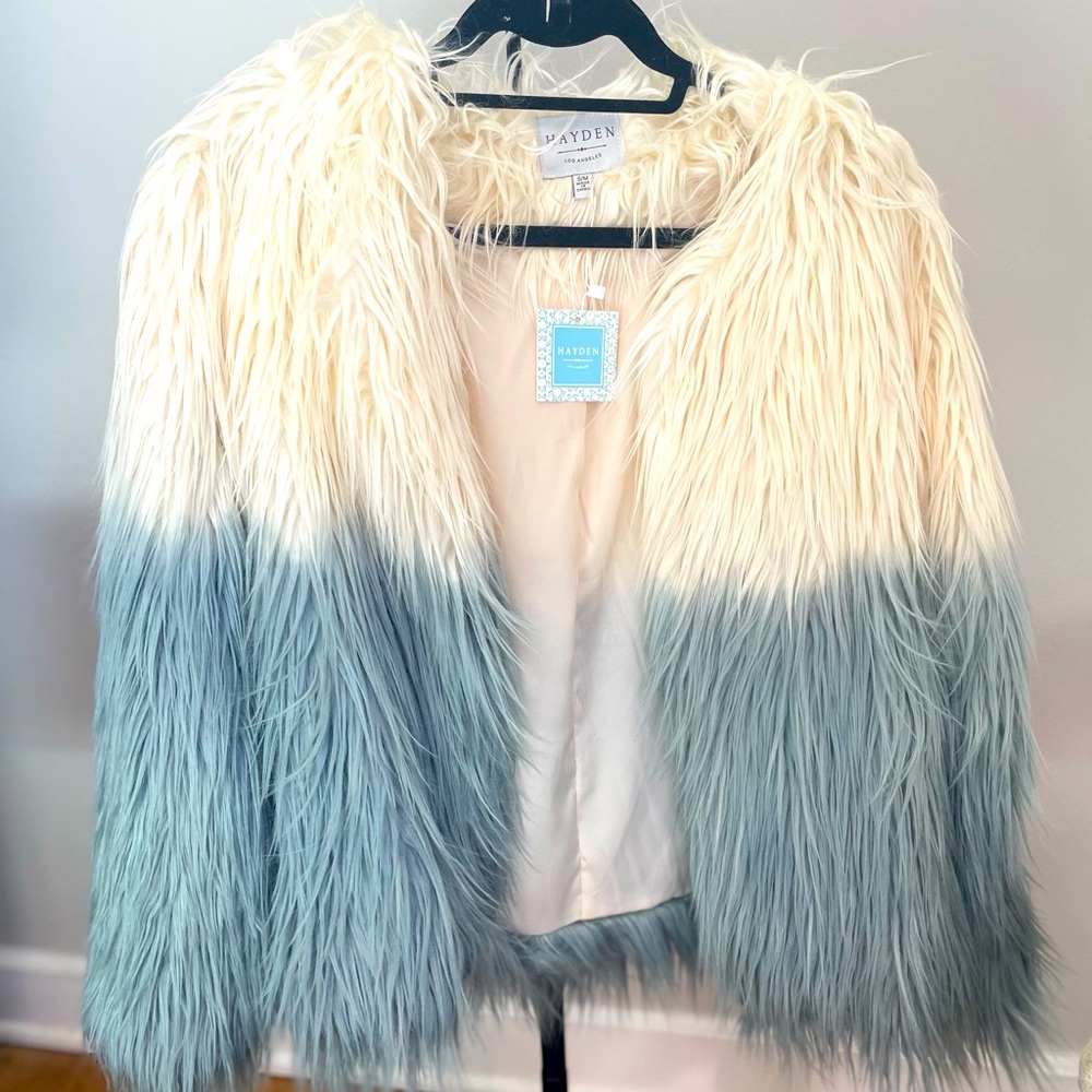 Vici Collection Hayden Faux Fur Oversized Jacket